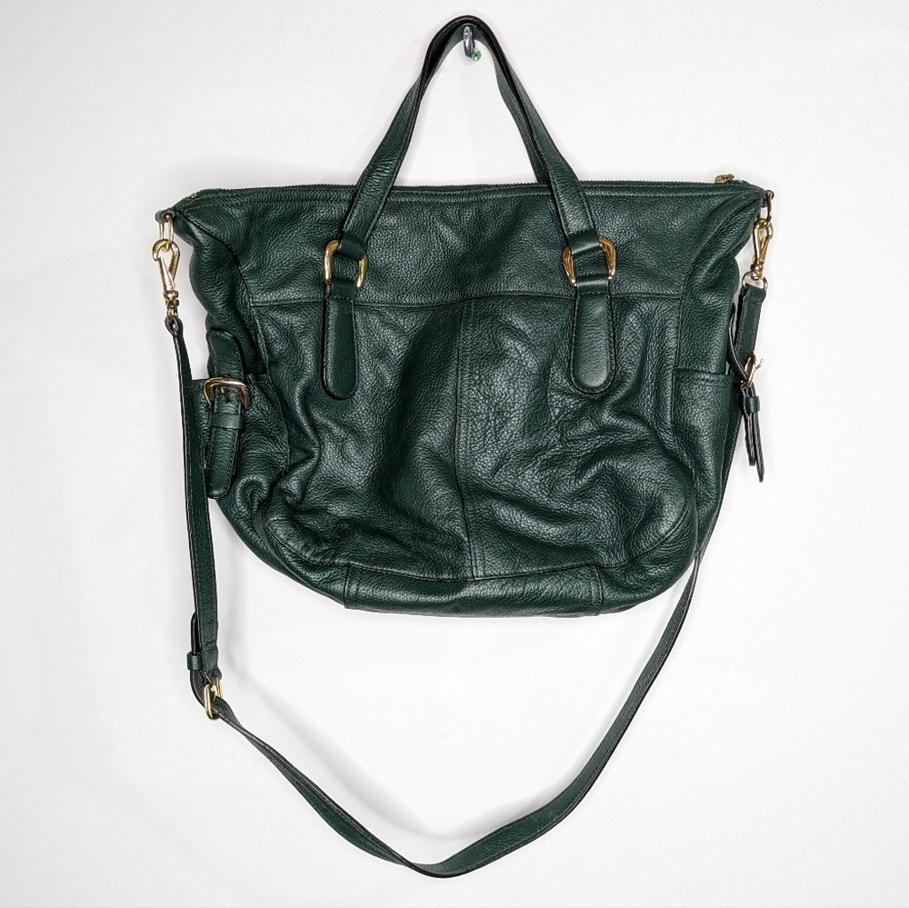 Lauren Ralph Lauren Green Leather Bag